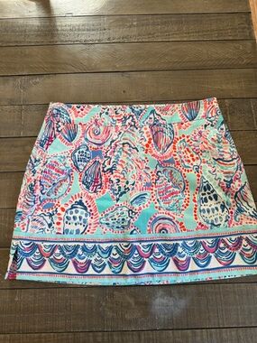 Lilly Pulitzer Marigold Skort in Shell Me about it Print Size 10
